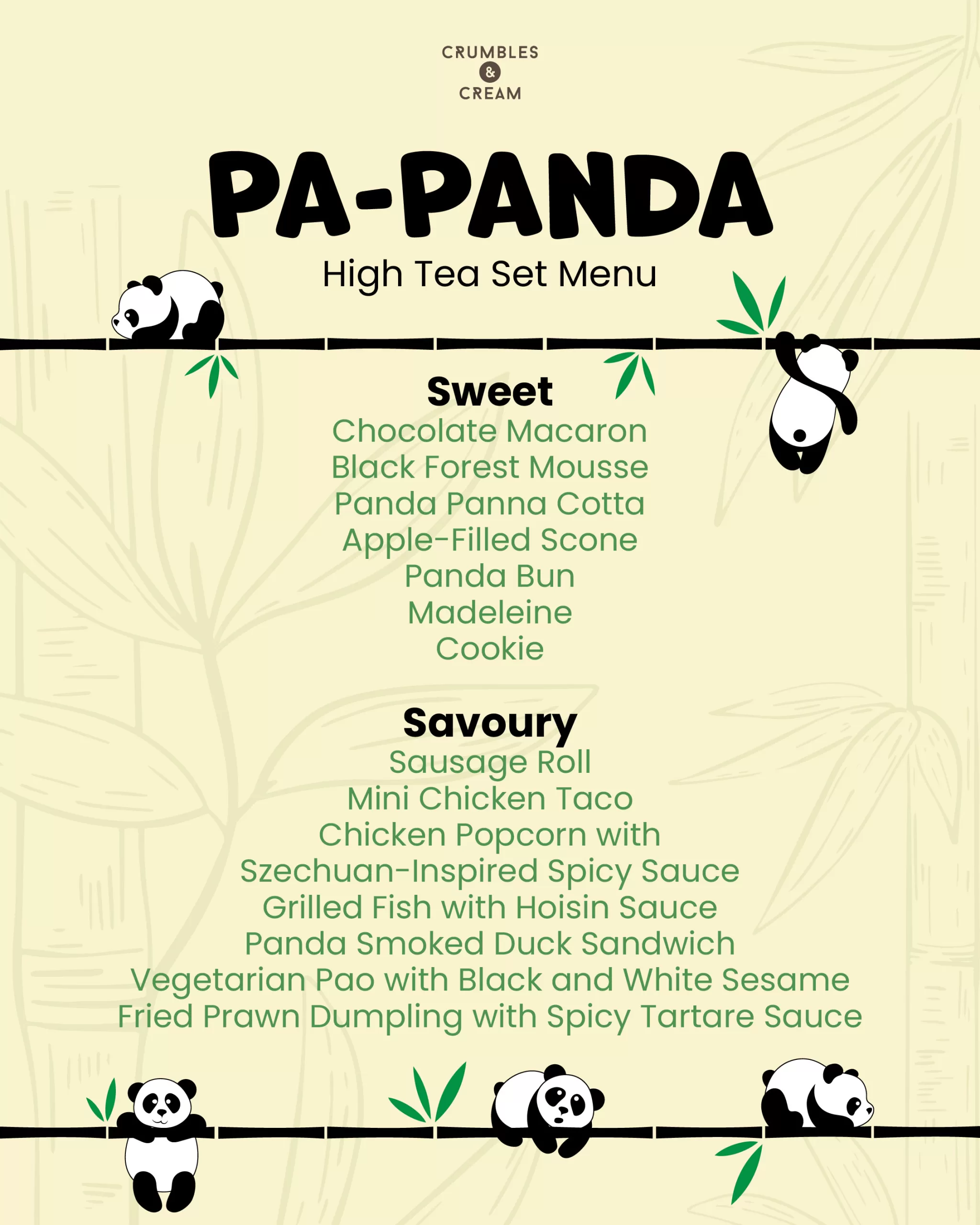 Pa-Panda Menu